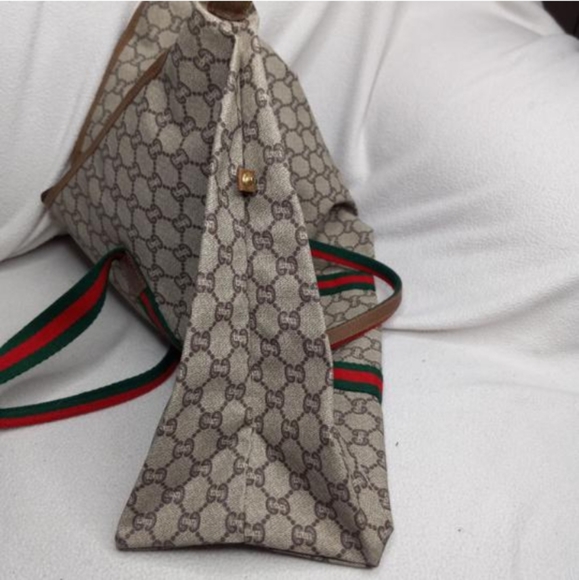 Authentic Vintage Gucci Plus GG Monogram Supreme Duffel Carry on Weekender Bag - Picture 5 of 10